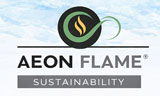 Λογότυπο AEON FLAME SUSTAINABILITY EE - KARVOUNIS 