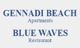 Λογότυπο GENNADI BEACH APARTMENTS - BLUE WAVES 