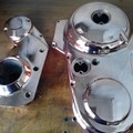 Chromium plated Harley caps