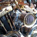 Gold plated Harley head