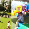 Large playgrounds and gardens