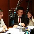 Valia with the former mayor of Athens, Giorgos Kaminis and the representative of the UN High Commissioner for Refugees