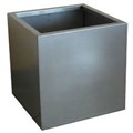 Γλάστρα Inox Τροχήλατη με Κρυφές Ρόδες