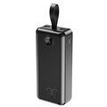 XO PR240 Power Bank 30000mAh 22.5W με 2 Θύρες USB-A & Θύρα USB-C Quick Charge 3.0 Black