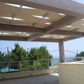Εφαρμογή σκίασης με λουρίδες υφάσματος