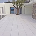 Floors of marble, granite, stone (indoors and outdoors)