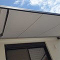 Awnings with arms in a residence
