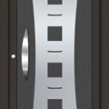 Πόρτα ασφαλείας εσωτερική με inox