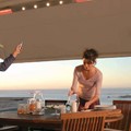 Awnings with arms & bracing struts, Somfy automations