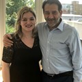 With the professor Kypros Nicolaides