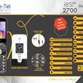 NSP 2700 DS Κινητό με Πλήκτρα - Βάση Φόρτισης - SOS Button - Φωνητικό Πληκτρολόγιο