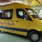Modern Mercedes Benz school bus