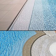 Marble Pools, Pool copings Anti-Slip Surface, Marble Finishes: Polished, Bush-hammered, Brushed, Flamed, Antique