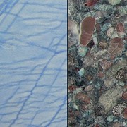 Granites (Nero Assoluto, Nero K, Star Galaxy, Azul Macaubas, Blue Pearl), Quartz (Caesarstone, Hanstone, Quarella)
