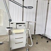 Ruck room classic με τροχό αναρρόφησης ποδολογίας, ανοξείδωτο κάδο απορριμμάτων & μεγεθυντικό φακό led