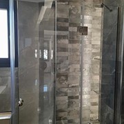 Ανοιγόμενη ντουζιέρα με κρύσταλλα 10mm securit