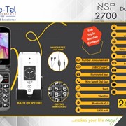 NSP 2700 DS Κινητό με Πλήκτρα - Βάση Φόρτισης - SOS Button - Φωνητικό Πληκτρολόγιο