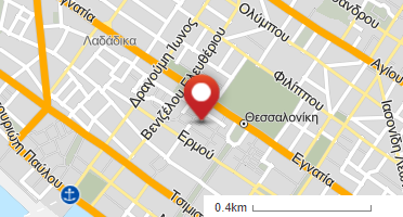 Location of business on map