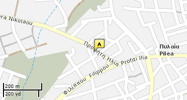 Location of business on map