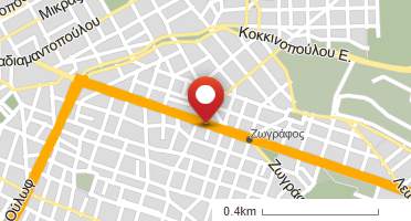 Location of business on map