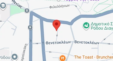 Location of business on map