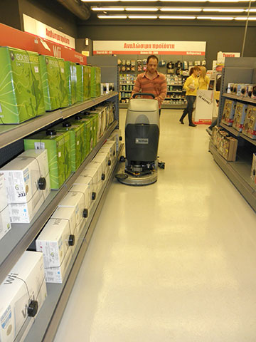 Cleaning of professional spaces