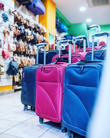 Suitcases, travel accessories