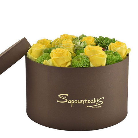 Box with roses