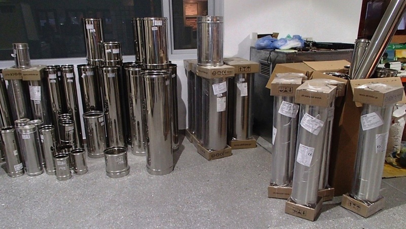 Inox καμινάδες & εξαρτήματα για τζάκια