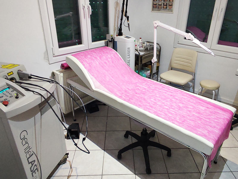 Laser hair removal with Alexandrite laser Gentelase Pro-U