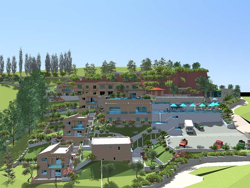 Photorealism of a Hotel in Archanes