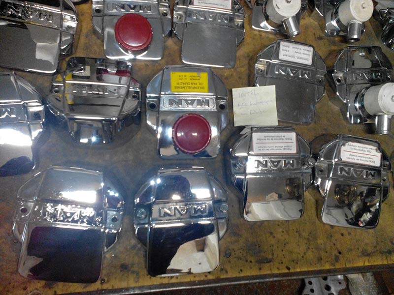Chromium plated Diesel caps
