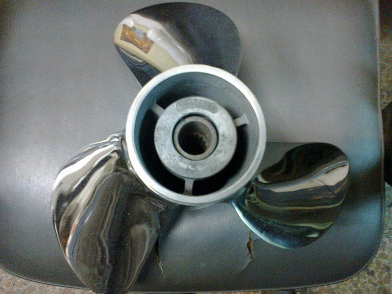 Chromium plated propeller