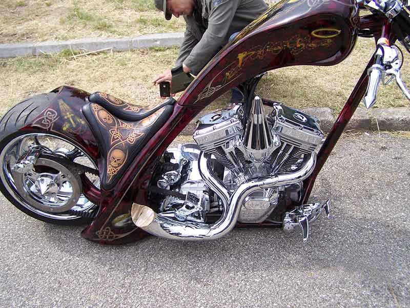 Chromium plating on Harley
