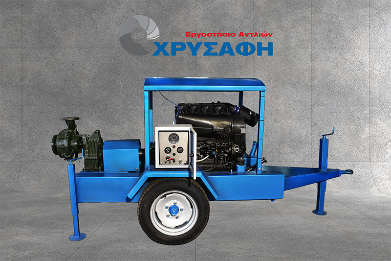 Pumping Unit with DEUTZ Diesel Engine, 60-130hp, on Self-Supporting Frame