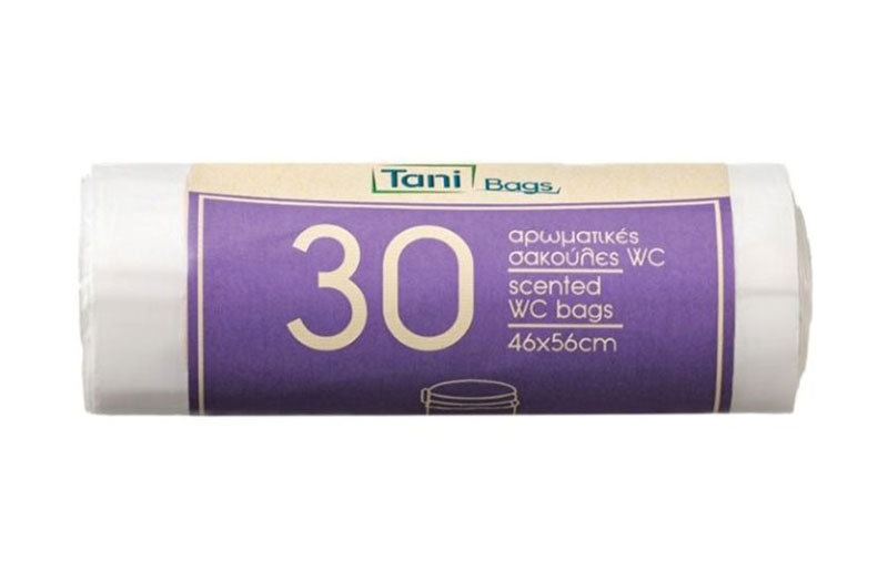 Αρωματικές σακούλες WC ρολό Tani με χειρολαβές 45 Χ 65cm