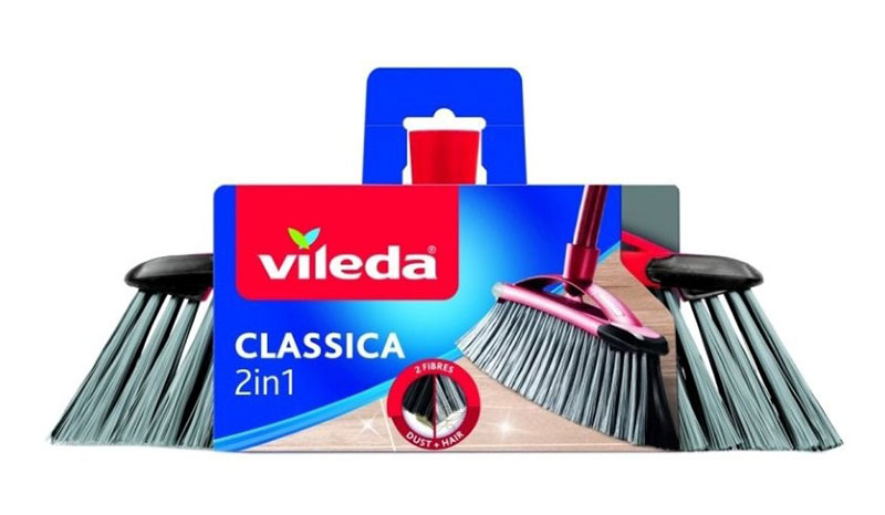 Vileda σκούπα classica μαλακή σκληρή 2 σε 1