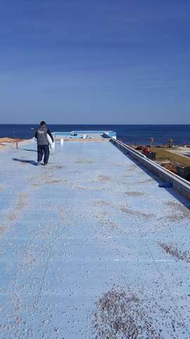 Flat roof thermal insulation