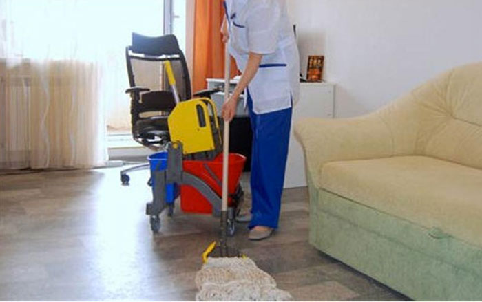 Regular cleaning of buildings