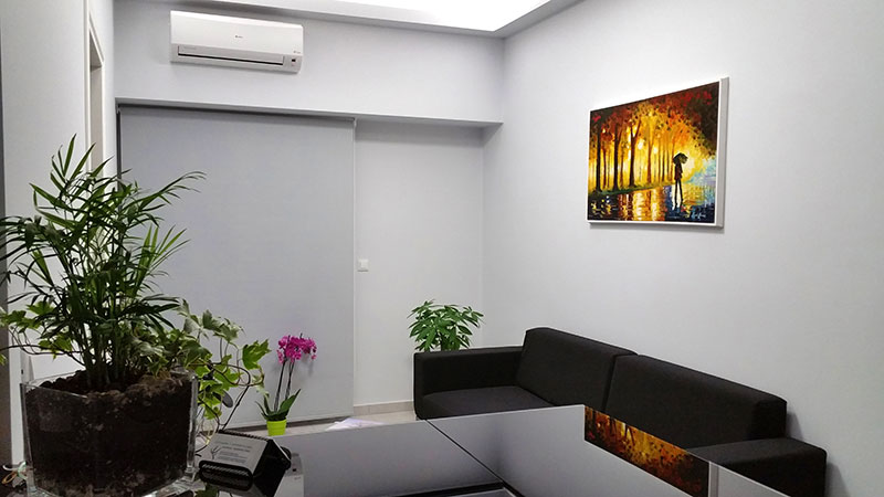 Waiting room of the medical office