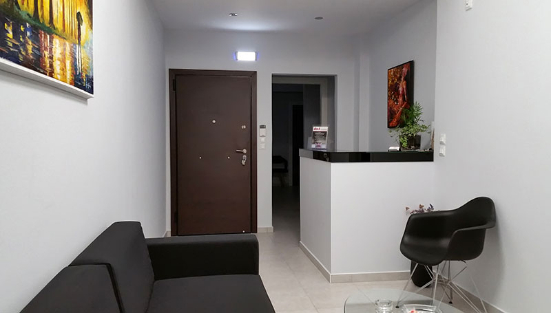 Waiting room of the medical office