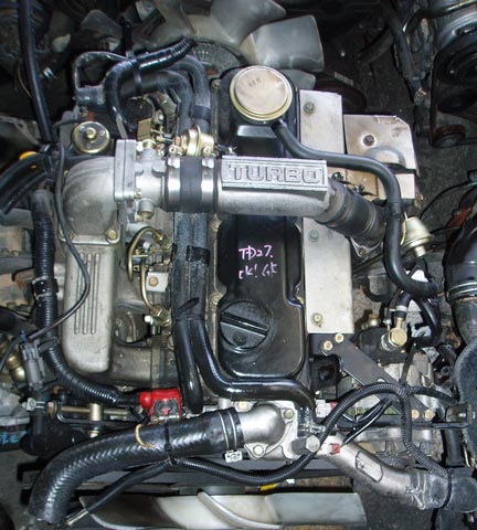 Engine NISSAN 105ps D21-D22 2500cc TD25-TD27-QD32 Turbo Intercooler