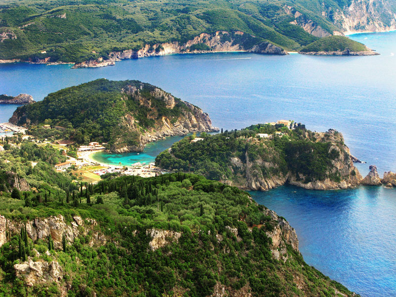 Παλαιοκαστρίτσα, Δυτική Κέρκυρα
