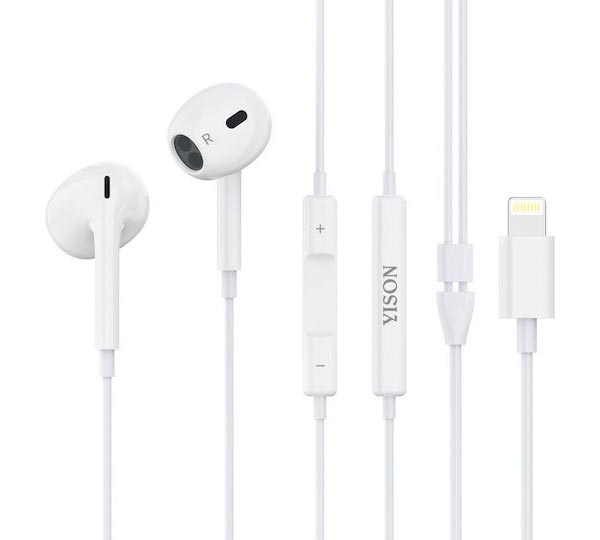 Celebrat X7 Earbuds Handsfree με Βύσμα Lightning Λευκό