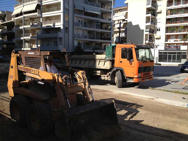Διαμόρφωση οικοπέδου - parking