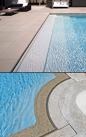 Marble Pools, Pool copings Anti-Slip Surface, Marble Finishes: Polished, Bush-hammered, Brushed, Flamed, Antique