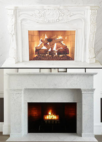 Marble, Granite or Stone Fireplaces (Classical, Modern, Carved, Minimal)