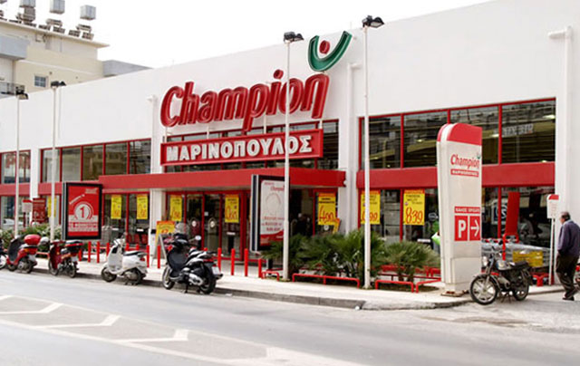 Construction works in ex Champion Marinopoulos super market