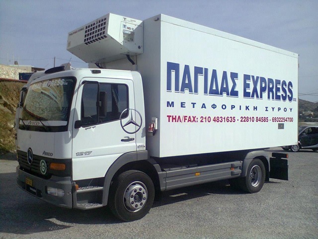 Refrigerated transports Syros - Athens