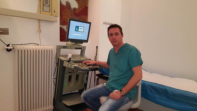 Υπερσύγχρονος έγχρωμος υπερηχογράφος B-K Medical Pro Focus Green, ειδικά σχεδιασμένος για ουρολογικές εφαρμογές